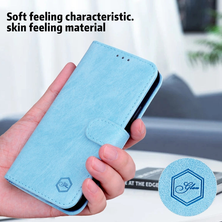 For Google Pixel 9 Pro Skin Feeling Oil Leather Texture PU + TPU Phone Case(Light Blue) - Google Cases by PMC TechLife | Online Shopping South Africa | PMC TechLife | Buy Now Pay Later Mobicred