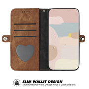For iPhone 16 Side Buckle Double Fold Hand Strap Leather Phone Case(Brown)