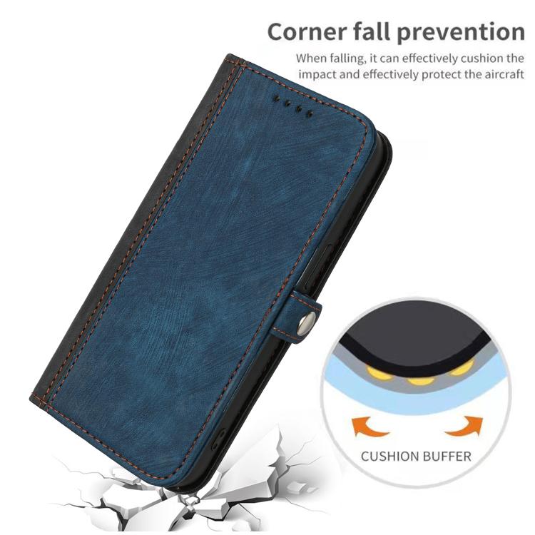 For iPhone 17 Side Buckle Double Fold Hand Strap Leather Phone Case(Royal) - free shipping - PMc TechLife - Order now!