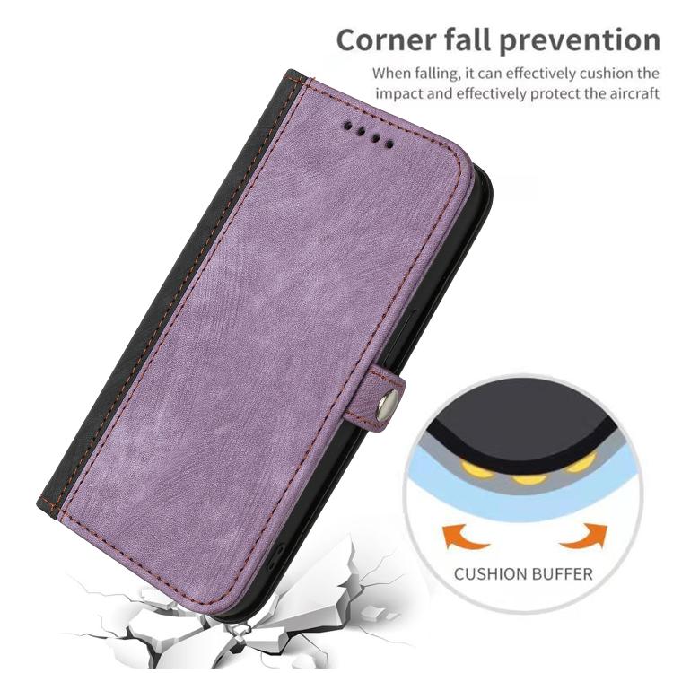 For iPhone 17 Pro Side Buckle Double Fold Hand Strap Leather Phone Case(Purple) - free shipping - PMc TechLife - Order now!