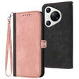 For Huawei Pura 70 Pro / Pura 70 Pro+ Side Buckle Double Fold Hand Strap Leather Phone Case(Pink) - free shipping - PMC Jewellery - Order now!