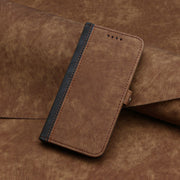 For Motorola Moto G Power 5G 2024 Side Buckle Double Fold Hand Strap Leather Phone Case(Brown)
