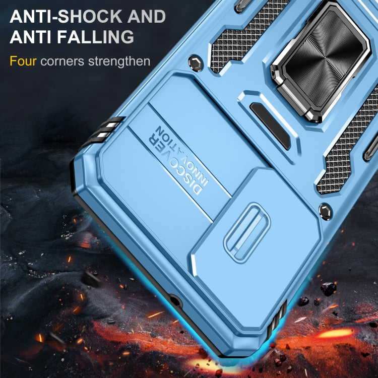 For Samsung Galaxy S24 5G Armor PC + TPU Camera Shield Phone Case(Light Blue) - free shipping - PMC TechLife - Order now!