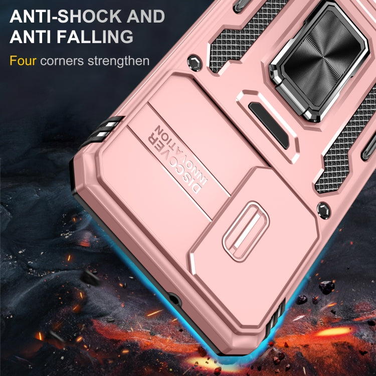 For Samsung Galaxy S24+ 5G Armor PC + TPU Camera Shield Phone Case(Rose Gold) - Galaxy S24+ 5G Cases by PMC TechLife | Online Shopping South Africa | PMC TechLife