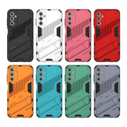 For Samsung Galaxy A25 5G Punk Armor 2 in 1 PC + TPU Shockproof Phone Case with Invisible Holder(Black)