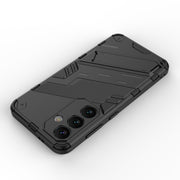 For Samsung Galaxy S24 5G Punk Armor 2 in 1 PC + TPU Shockproof Phone Case with Invisible Holder(Green)