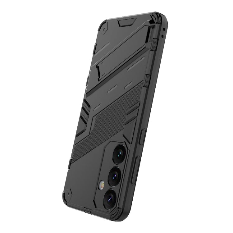 For Samsung Galaxy S24+ 5G Punk Armor 2 in 1 PC + TPU Shockproof Phone Case with Invisible Holder(Black) - Galaxy S24+ 5G Cases by PMC TechLife | Online Shopping South Africa | PMC TechLife