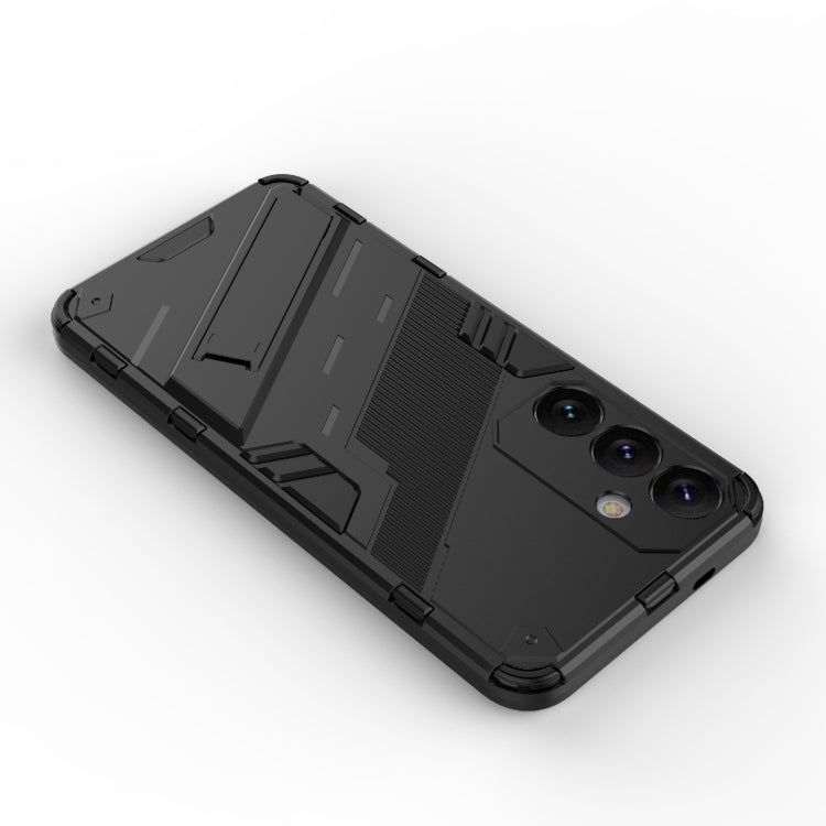 For Samsung Galaxy S24+ 5G Punk Armor 2 in 1 PC + TPU Shockproof Phone Case with Invisible Holder(Grey)