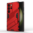For Samsung Galaxy S24 Ultra 5G Punk Armor 2 in 1 PC + TPU Shockproof Phone Case with Invisible Holder(Red) - free shipping - PMC TechLife - Order now!