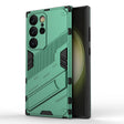For Samsung Galaxy S24 Ultra 5G Punk Armor 2 in 1 PC + TPU Shockproof Phone Case with Invisible Holder(Green) - Galaxy S24 Ultra 5G Cases by PMC TechLife | Online Shopping South Africa | PMC TechLife