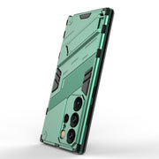For Samsung Galaxy S24 Ultra 5G Punk Armor 2 in 1 PC + TPU Shockproof Phone Case with Invisible Holder(Green)