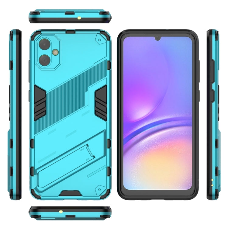 For Samsung Galaxy A05 4G Punk Armor 2 in 1 PC + TPU Shockproof Phone Case with Invisible Holder(Blue) - Galaxy Phone Cases by PMC TechLife | Online Shopping South Africa | PMC TechLife