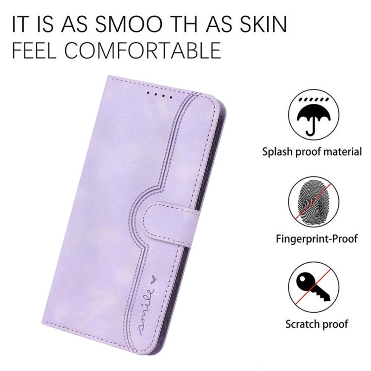For iPhone 17 Pro Max Heart Pattern Skin Feel Leather Phone Case(Purple) - free shipping - PMc TechLife - Order now!