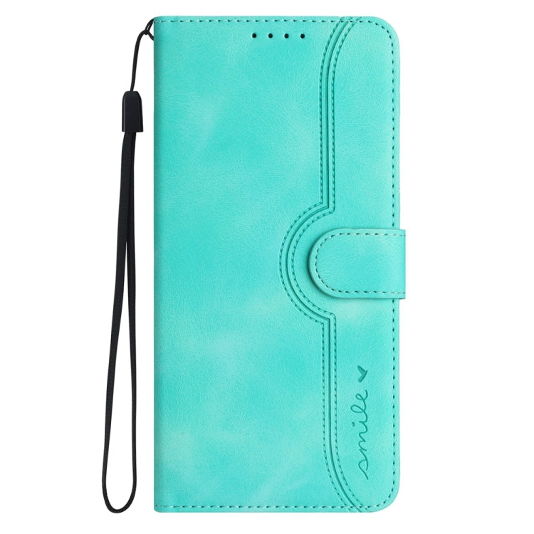 For Motorola Edge 5G 2024 Heart Pattern Skin Feel Leather Phone Case(Light Blue)