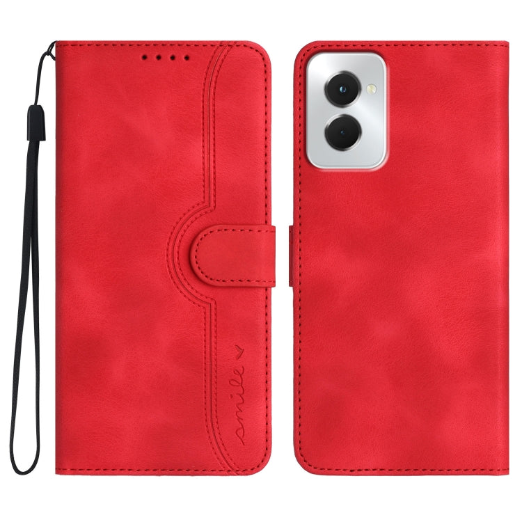 For Motorola Moto G Power 5G 2024 Heart Pattern Skin Feel Leather Phone Case(Red) - Motorola Cases by PMC Jewellery | Online Shopping South Africa | PMC Jewellery | Buy Now Pay Later Mobicred