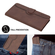 For Motorola Moto G Power 5G 2024 Heart Pattern Skin Feel Leather Phone Case(Brown)