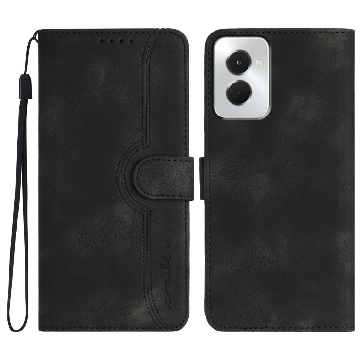 For Motorola Moto G Power 5G 2024 Heart Pattern Skin Feel Leather Phone Case(Black) - Motorola Cases by PMC Jewellery | Online Shopping South Africa | PMC Jewellery | Buy Now Pay Later Mobicred