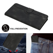 For Motorola Moto G Power 5G 2024 Heart Pattern Skin Feel Leather Phone Case(Black)