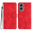 For Motorola Moto G Stylus 5G 2024 Heart Pattern Skin Feel Leather Phone Case(Red) - Motorola Cases by PMC Jewellery | Online Shopping South Africa | PMC Jewellery | Buy Now Pay Later Mobicred