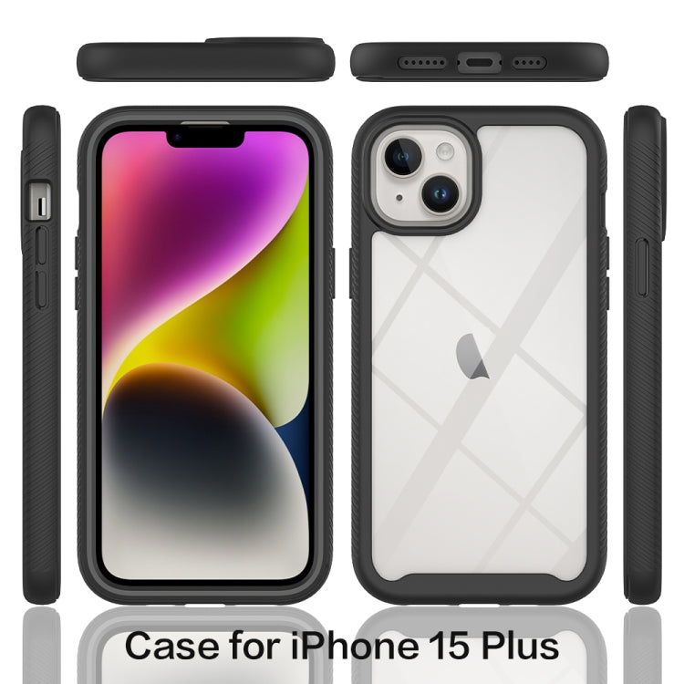 For iPhone 15 Plus Starry Sky Solid Color Series PC + TPU Phone Case with PET Film(Red) - iPhone 15 Plus Cases by PMC TechLife | Online Shopping South Africa | PMC TechLife