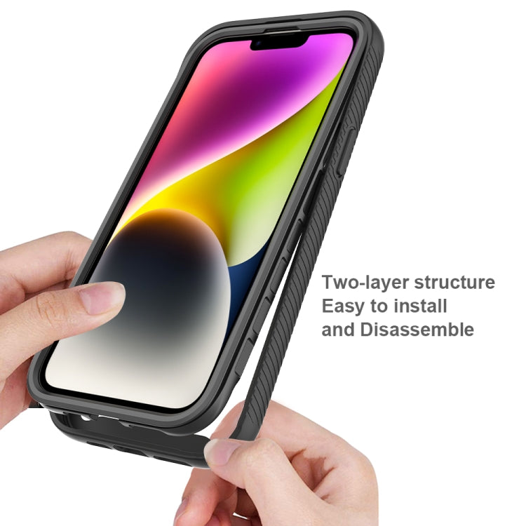 For iPhone 15 Plus Starry Sky Solid Color Series PC + TPU Phone Case with PET Film(Red) - iPhone 15 Plus Cases by PMC TechLife | Online Shopping South Africa | PMC TechLife