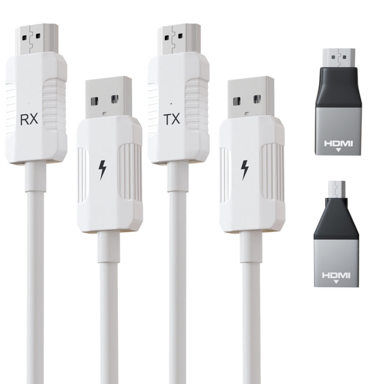 THT-020-8-1 4 in 1 HDMI Transmitter Wireless Screen Sharer Set(White)