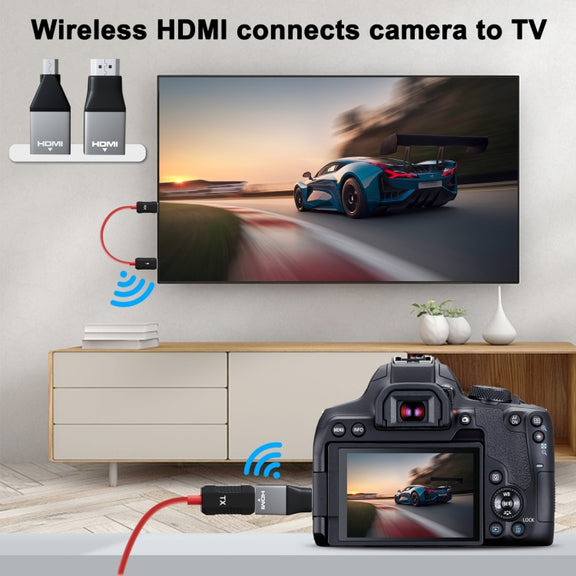 THT-020-8-2 4 in 1 HDMI Transmitter Wireless Screen Sharer Set(Black)