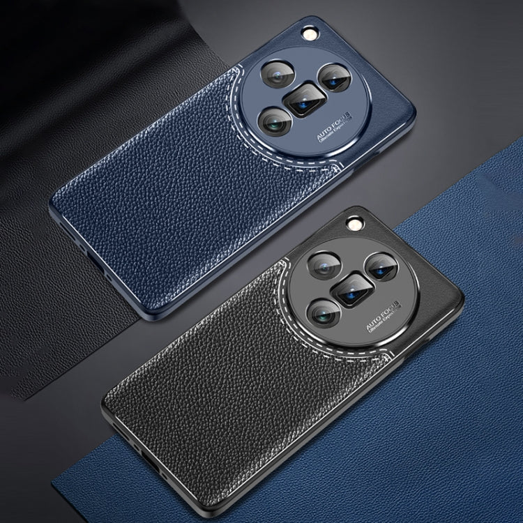 For OPPO Find X7 Ultra Litchi Texture Shockproof TPU Phone Case(Black) - Find X7 Ultra Cases by PMC TechLife | Online Shopping South Africa | PMC TechLife | Buy Now Pay Later Mobicred