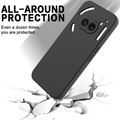 For Nothing Phone 2a Pure Color Liquid Silicone Shockproof Phone Case(Black) - More Brand by PMC Jewellery | Online Shopping South Africa | PMC Jewellery | Buy Now Pay Later Mobicred