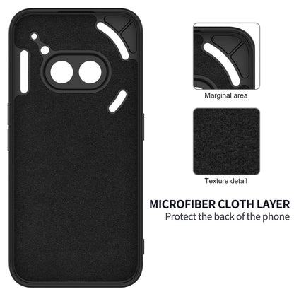 For Nothing Phone 2a Pure Color Liquid Silicone Shockproof Phone Case(Black) - More Brand by PMC Jewellery | Online Shopping South Africa | PMC Jewellery | Buy Now Pay Later Mobicred