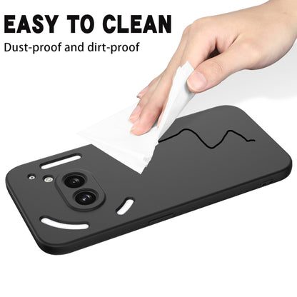 For Nothing Phone 2a Pure Color Liquid Silicone Shockproof Phone Case(Black) - More Brand by PMC Jewellery | Online Shopping South Africa | PMC Jewellery | Buy Now Pay Later Mobicred