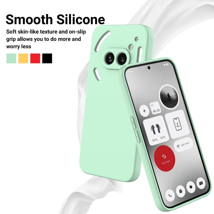 For Nothing Phone 2a Pure Color Liquid Silicone Shockproof Phone Case(Green) - Nothing Cases by PMC TechLife | Online Shopping South Africa | PMC TechLife | Buy Now Pay Later Mobicred