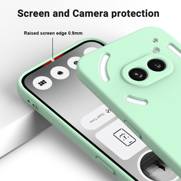 For Nothing Phone 2a Pure Color Liquid Silicone Shockproof Phone Case(Green) - Nothing Cases by PMC TechLife | Online Shopping South Africa | PMC TechLife | Buy Now Pay Later Mobicred