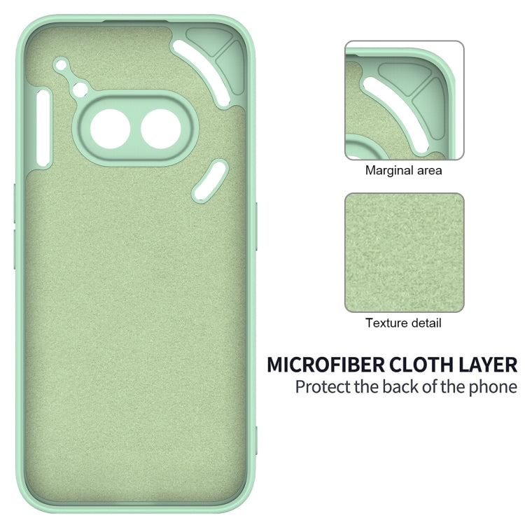 For Nothing Phone 2a Pure Color Liquid Silicone Shockproof Phone Case(Green) - Nothing Cases by PMC TechLife | Online Shopping South Africa | PMC TechLife | Buy Now Pay Later Mobicred