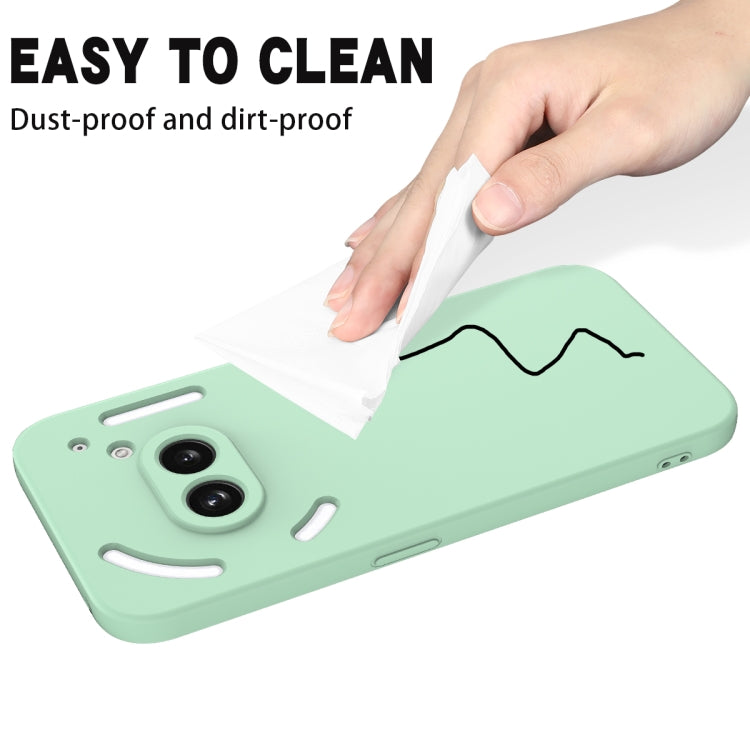For Nothing Phone 2a Pure Color Liquid Silicone Shockproof Phone Case(Green) - Nothing Cases by PMC TechLife | Online Shopping South Africa | PMC TechLife | Buy Now Pay Later Mobicred