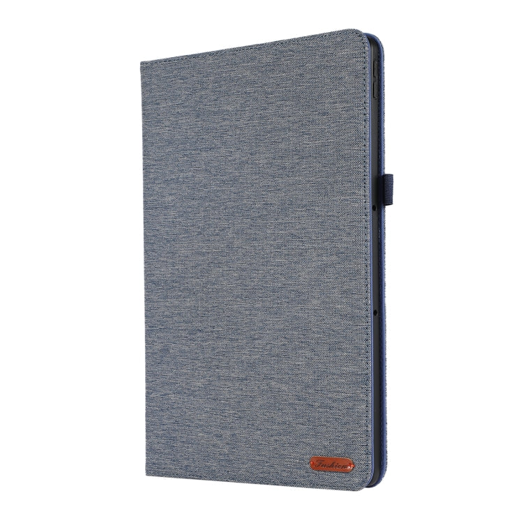 For Lenovo Tab P12 Horizontal Flip TPU + Fabric PU Leather Tablet Case(Dark Blue) - Lenovo by PMC TechLife | Online Shopping South Africa | PMC TechLife | Buy Now Pay Later Mobicred