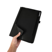 For Lenovo Tab P12 Horizontal Flip TPU + Fabric PU Leather Tablet Case(Dark Blue)