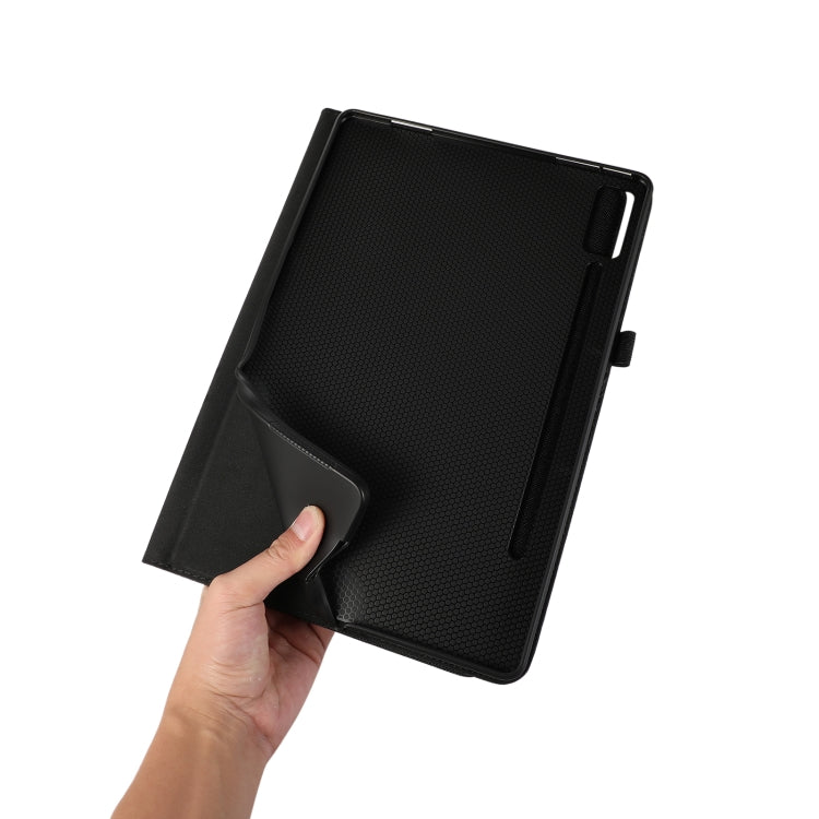 For Lenovo Tab P12 Horizontal Flip TPU + Fabric PU Leather Tablet Case(Grey) - Lenovo by PMC TechLife | Online Shopping South Africa | PMC TechLife | Buy Now Pay Later Mobicred