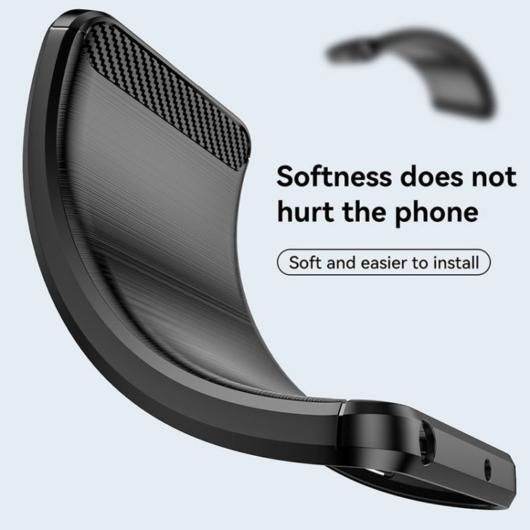 For Motorola Edge+ 2022 Brushed Texture Carbon Fiber TPU Phone Case(Black) - Motorola Cases by PMC TechLife | Online Shopping South Africa | PMC TechLife | Buy Now Pay Later Mobicred