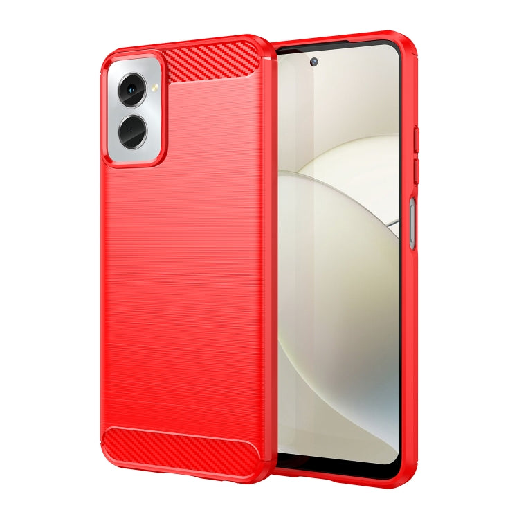For Motorola Moto G Power 2024 Brushed Texture Carbon Fiber TPU Phone Case(Red) - free shipping - PMC TechLife - Order now!