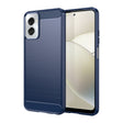 For Motorola Moto G Power 2024 Brushed Texture Carbon Fiber TPU Phone Case(Blue) - Motorola Cases by PMC TechLife | Online Shopping South Africa | PMC TechLife | Buy Now Pay Later Mobicred