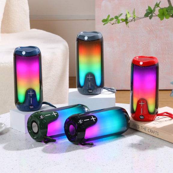 T&G TG651 Portable LED Wireless Bluetooth Speaker Outdoor TWS Subwoofer(Grey)