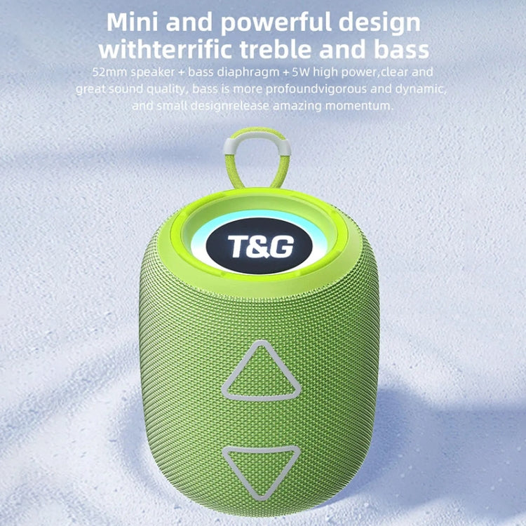 T&G TG655 Outdoor Portable TWS Wireless Bluetooth Speaker LED Light Stereo Subwoofer(Red)
