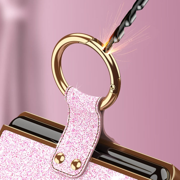 For Huawei P50 Pocket Plating Gradient Color Glitter Phone Case With Ring Holder(Pink) - Huawei Cases by PMC TechLife | Online Shopping South Africa | PMC TechLife | Buy Now Pay Later Mobicred