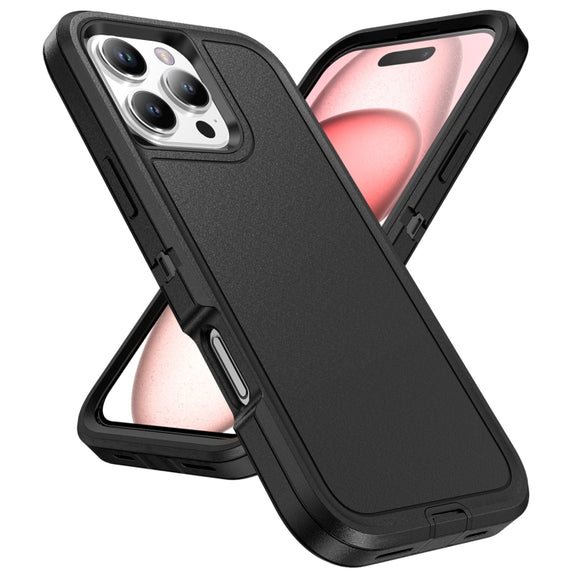 For iPhone 16 Pro Life Water-resistant Rugged Phone Case(Black)