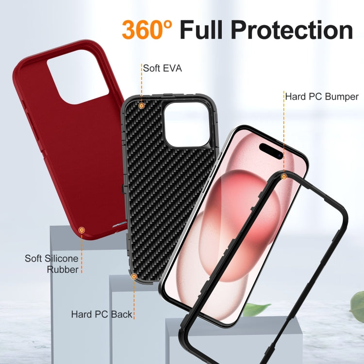 For iPhone 16 Pro Life Waterproof Rugged Phone Case(Red + Black) - iPhone 16 Pro Cases by PMC TechLife | Online Shopping South Africa | PMC TechLife | Buy Now Pay Later Mobicred