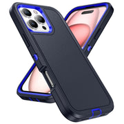 For iPhone 16 Pro Life Water-resistant Rugged Phone Case(Dark Blue + Royal Blue)