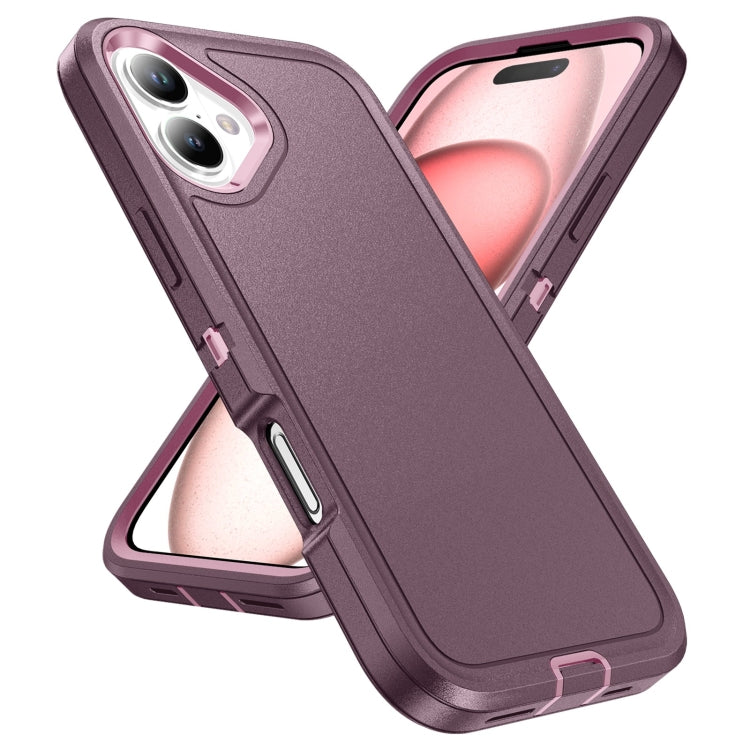 For iPhone 16 Plus Life Waterproof Rugged Phone Case(Purple + Pink) - iPhone 16 Plus Cases by PMC TechLife | Online Shopping South Africa | PMC TechLife | Buy Now Pay Later Mobicred