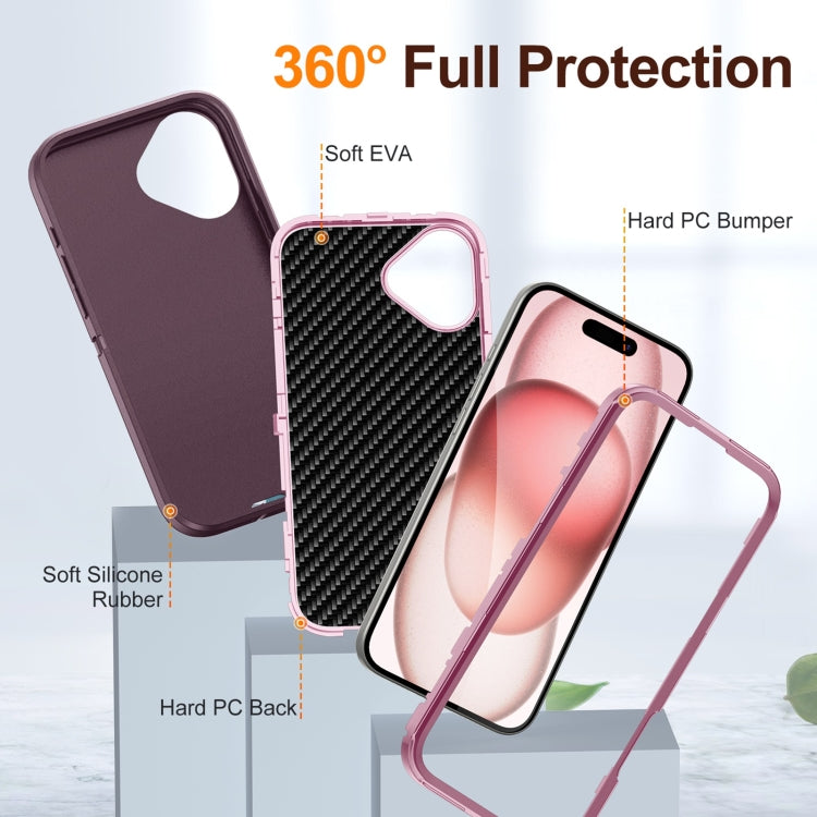 For iPhone 16 Plus Life Waterproof Rugged Phone Case(Purple + Pink) - iPhone 16 Plus Cases by PMC TechLife | Online Shopping South Africa | PMC TechLife | Buy Now Pay Later Mobicred