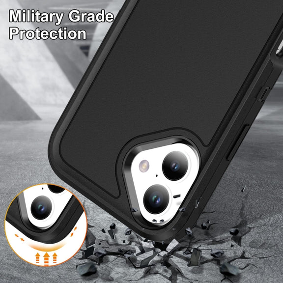 For iPhone 16 Life Water-resistant Rugged Phone Case(Black)